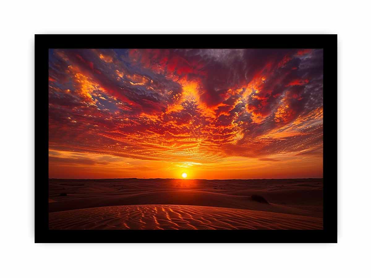 Sunrise  Canvas Painting Art Print-7