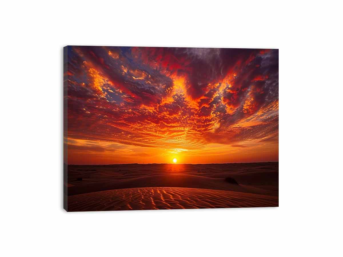 Sunrise  Canvas Painting Art Print-3