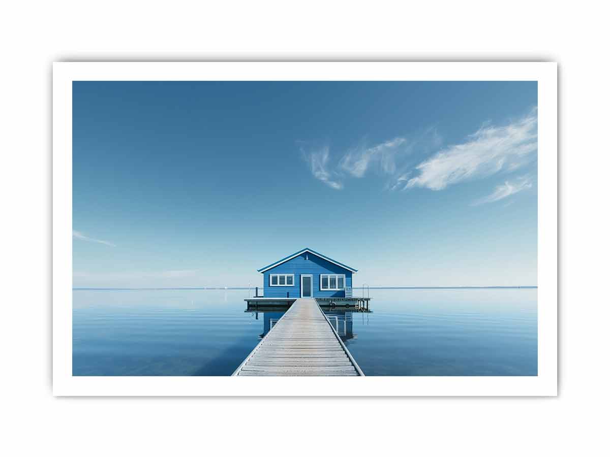 Serene House Canvas Artwork  Print-8