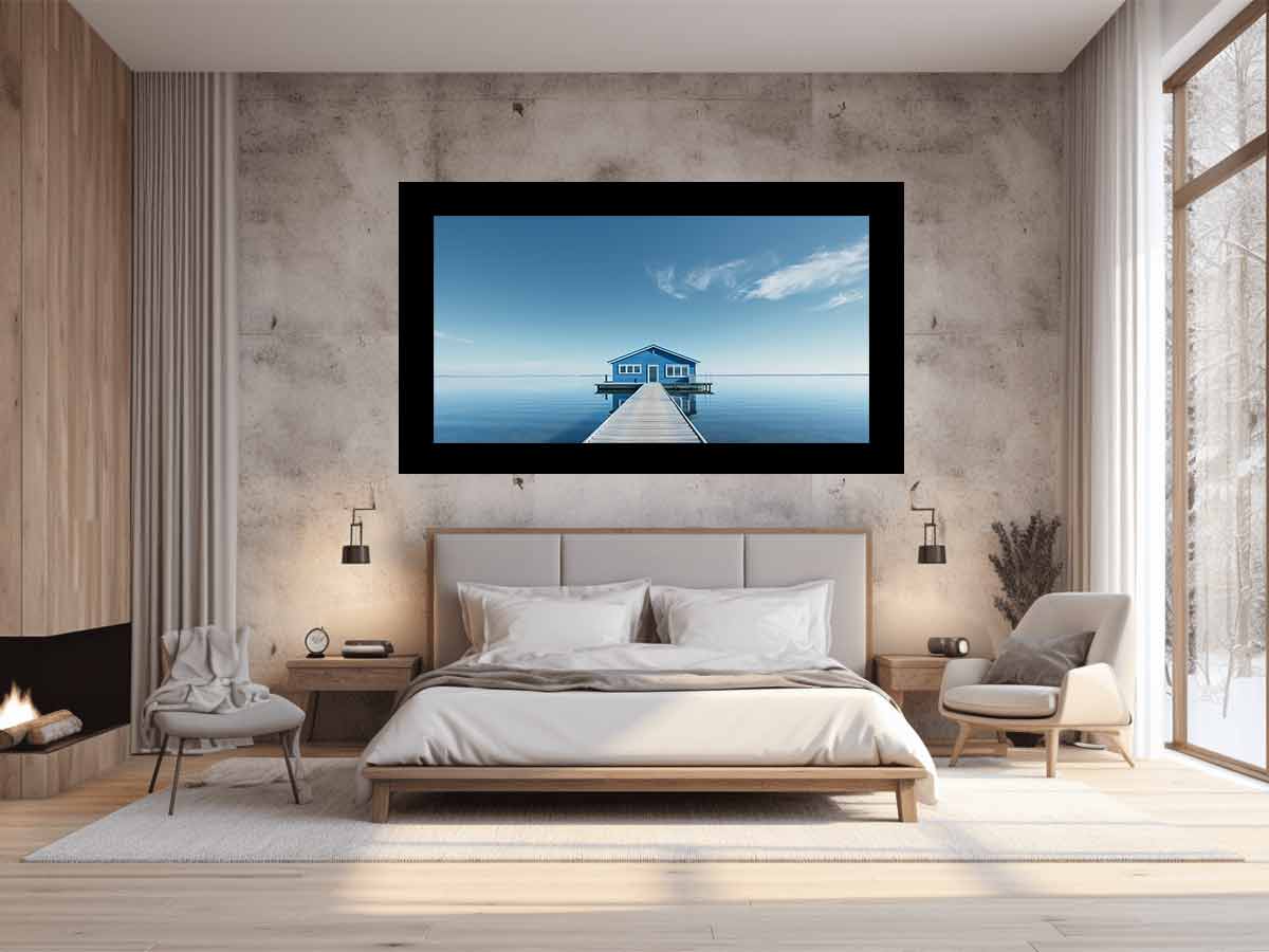 Serene House Canvas Artwork  Print-1