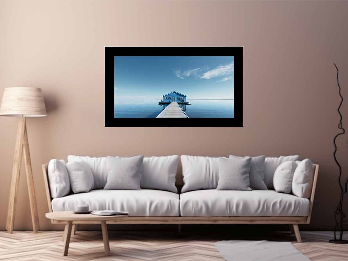 Serene House Canvas Artwork  Print-2