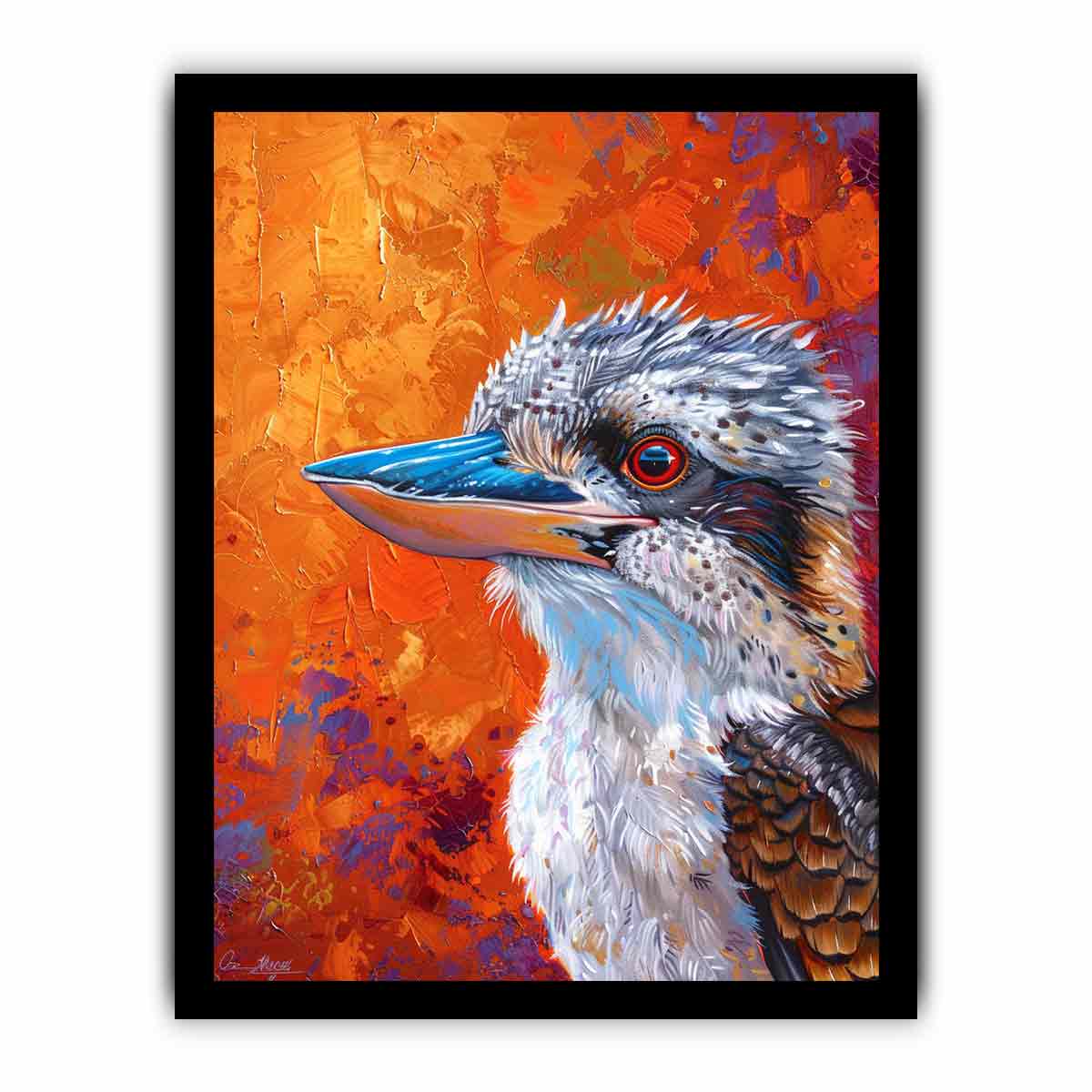 Kookaburra  Canvas Painting Art Print-7