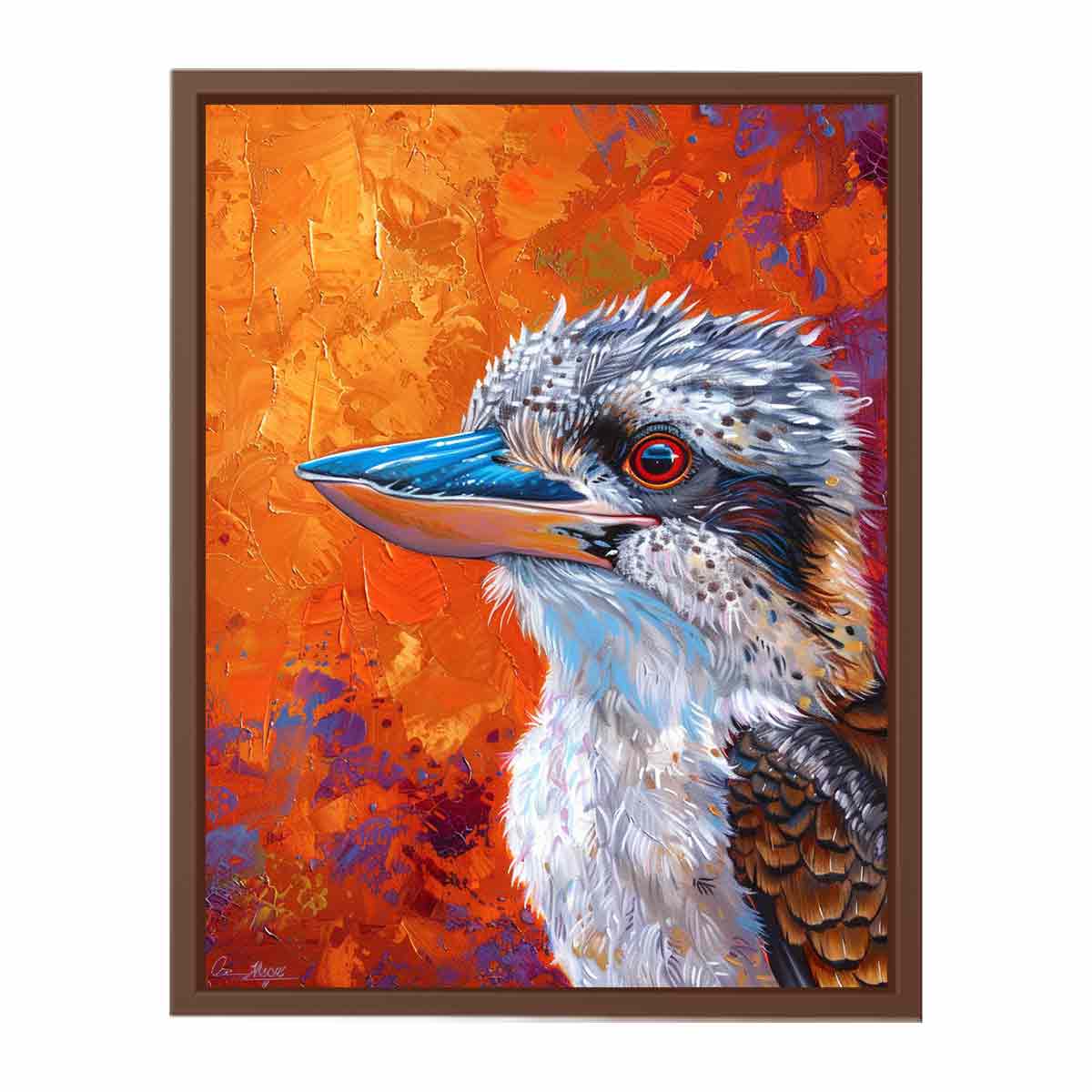Kookaburra  Canvas Painting Art Print-6