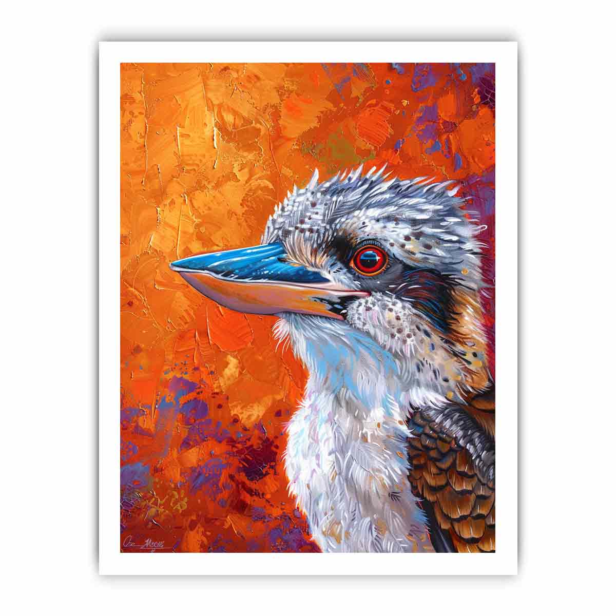 Kookaburra  Canvas Painting Art Print-8