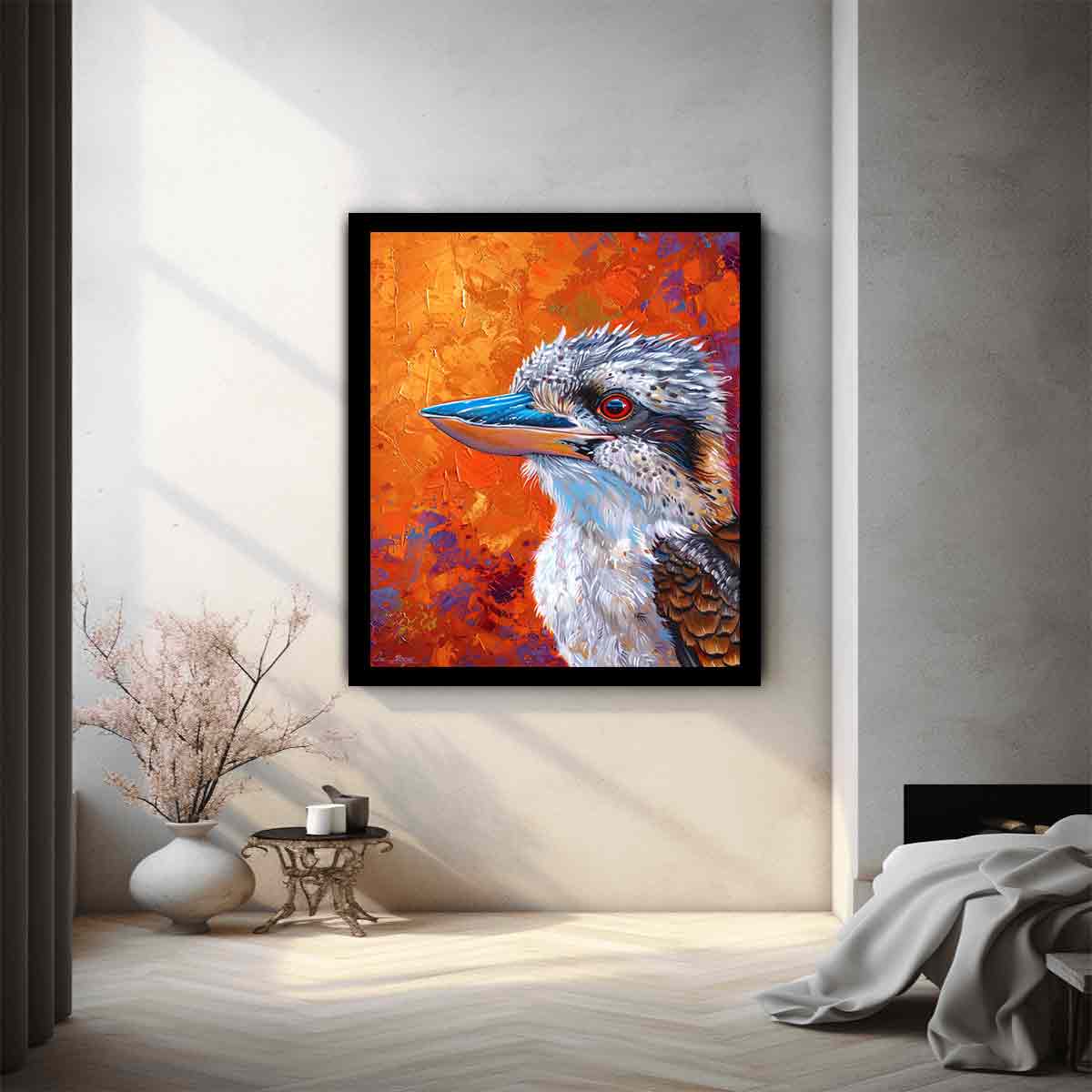 Kookaburra  Canvas Painting Art Print-1
