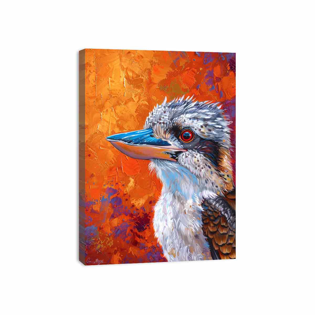 Kookaburra  Canvas Painting Art Print-3