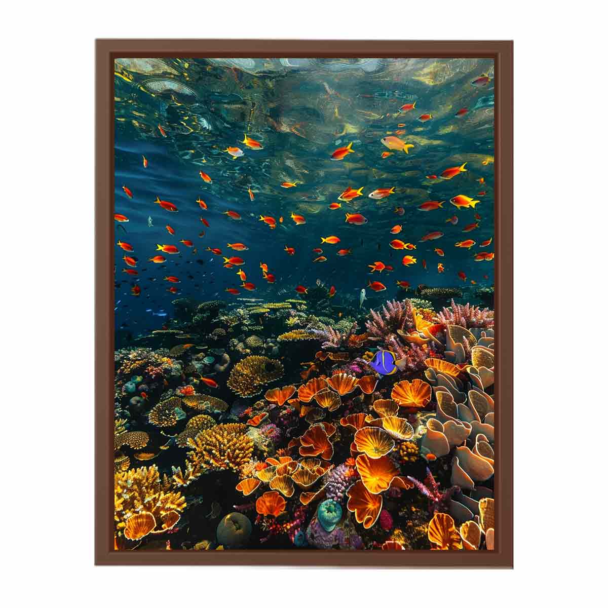 Underwater Canvas Painting Art Print-6