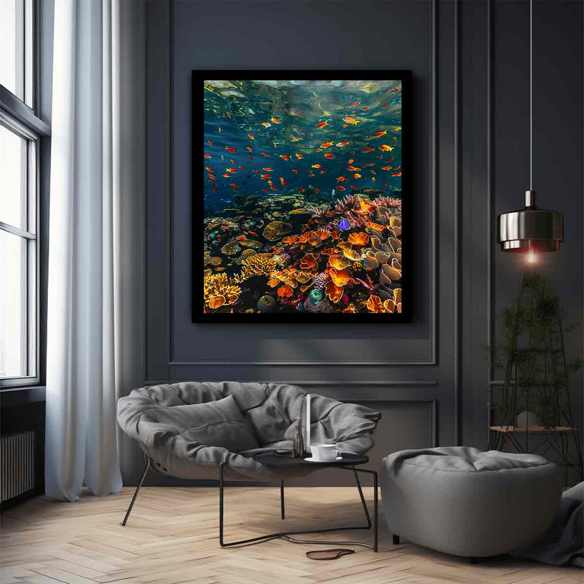 Underwater Canvas Painting Art Print-2