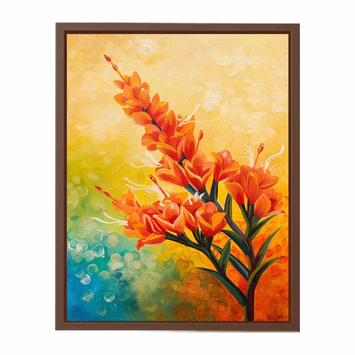 Kangaroo Paw Flower Canvas Painting-6