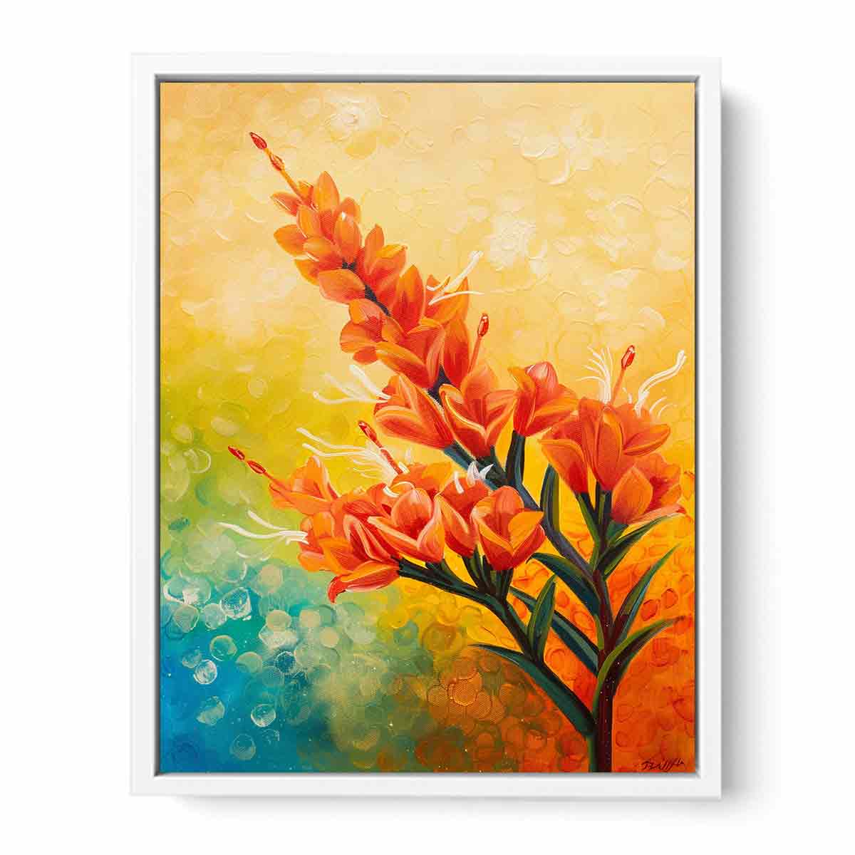 Kangaroo Paw Flower Canvas Painting-5