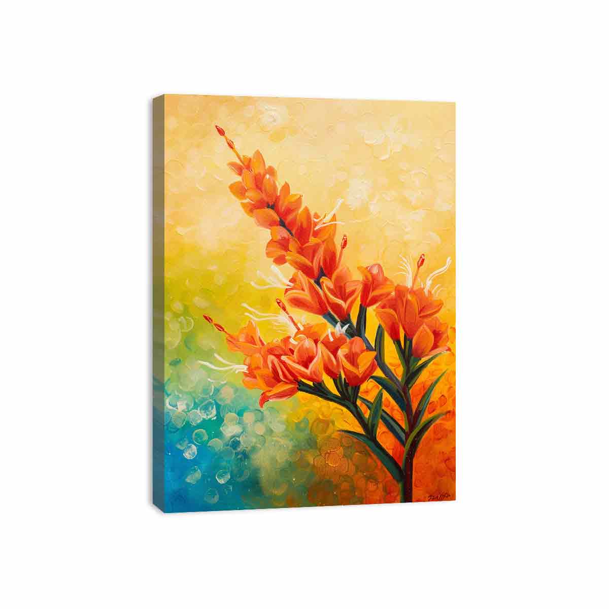 Kangaroo Paw Flower Canvas Painting-3