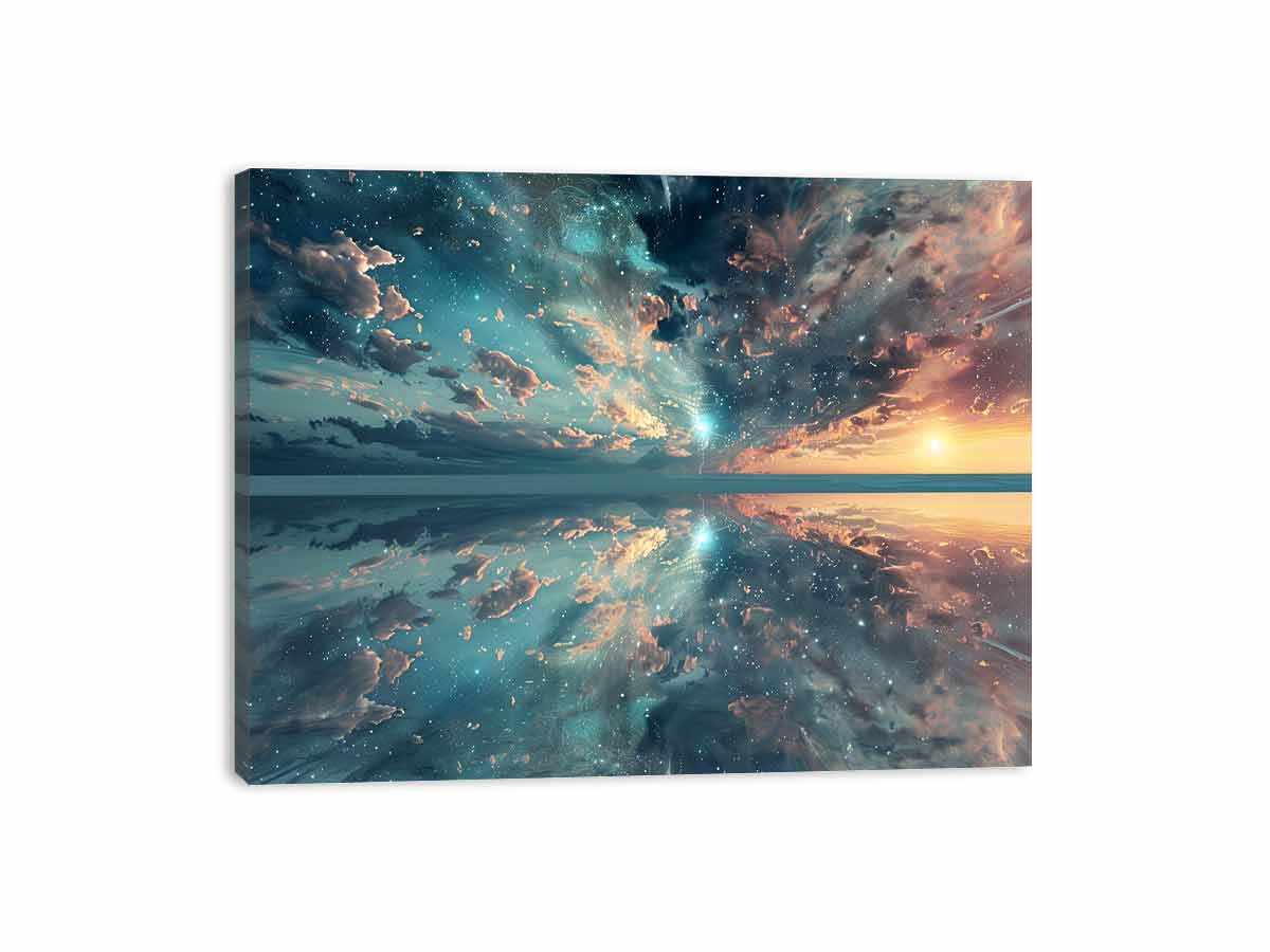 Surreal Reflections  Canvas Art Print-3