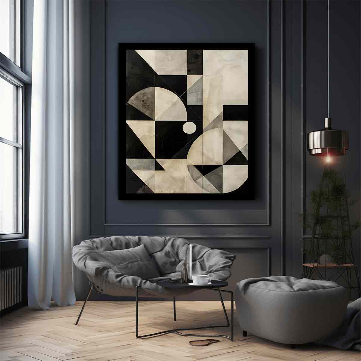 Geometric  Canvas Art print-2
