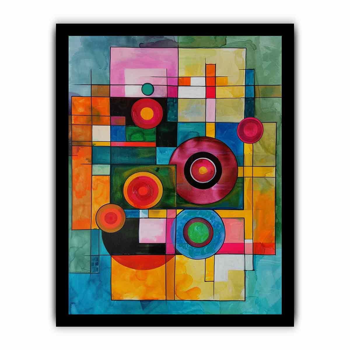 Geometric  Modern Art  Canvas Art Print-7