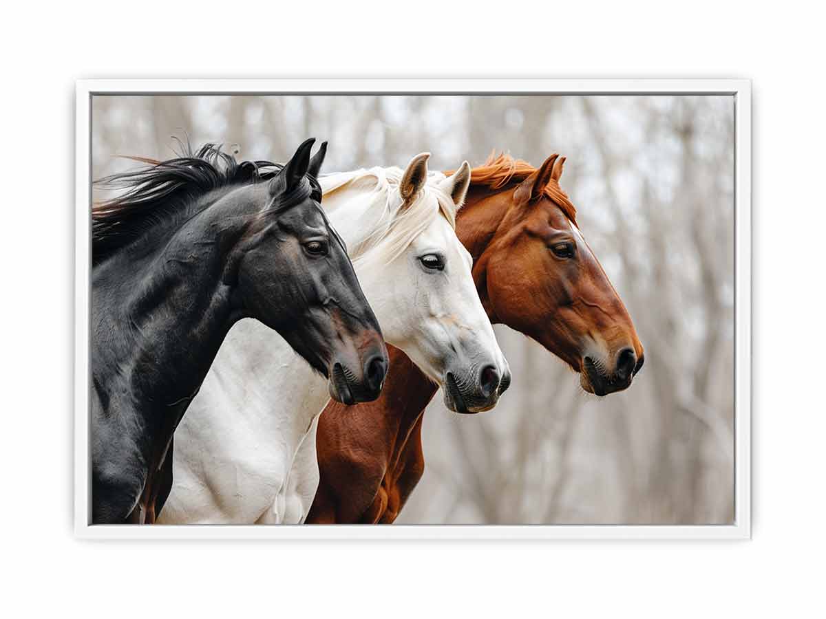 Three Horses Canvas Painting Artwork-5