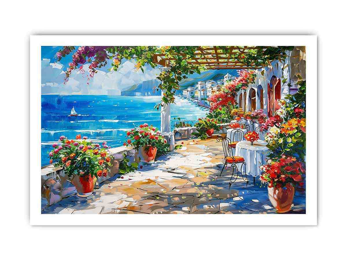 Mediterranean Canvas Painting Artwork-8