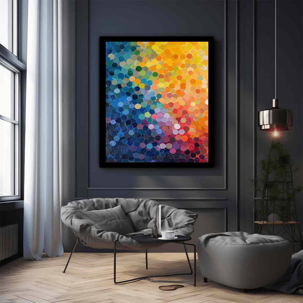 Points Dot Canvas Painting Artwork-2
