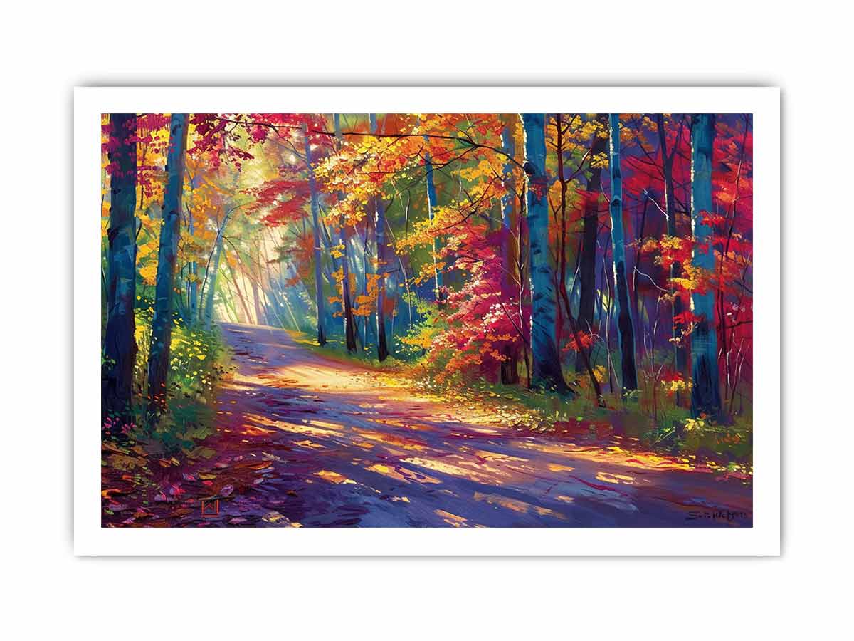 Autumn Trees Canvas Art Print-8
