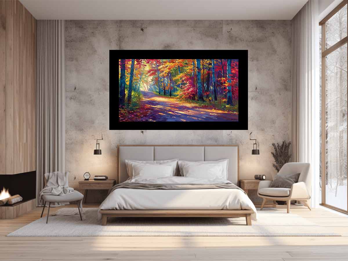 Autumn Trees Canvas Art Print-1