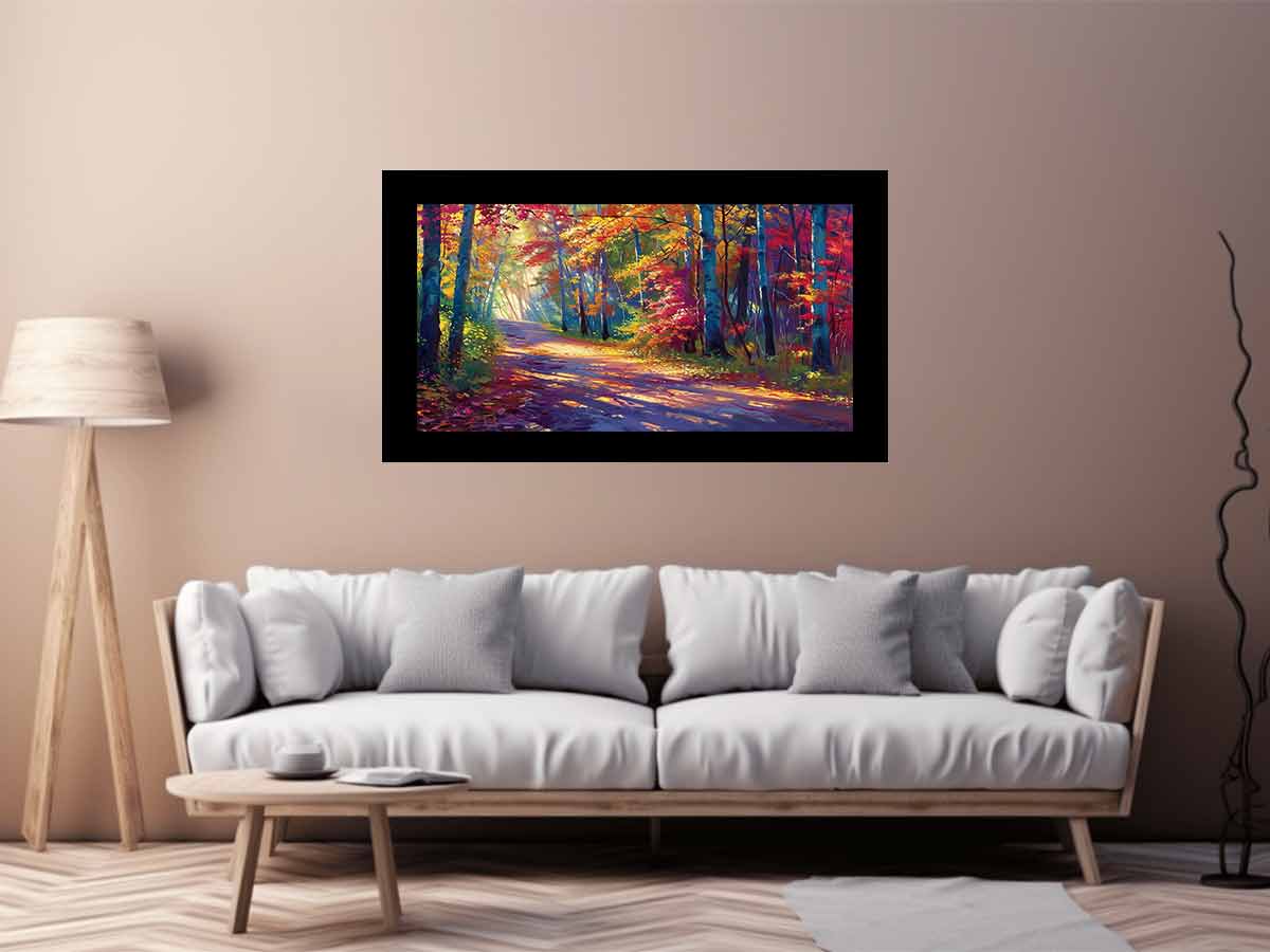 Autumn Trees Canvas Art Print-2