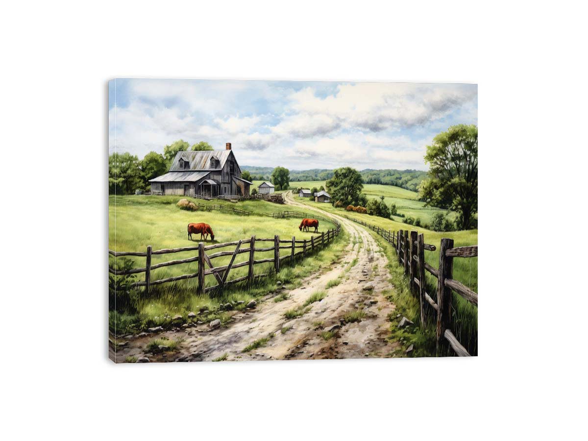 Country Artwork Canvas Art Print-3