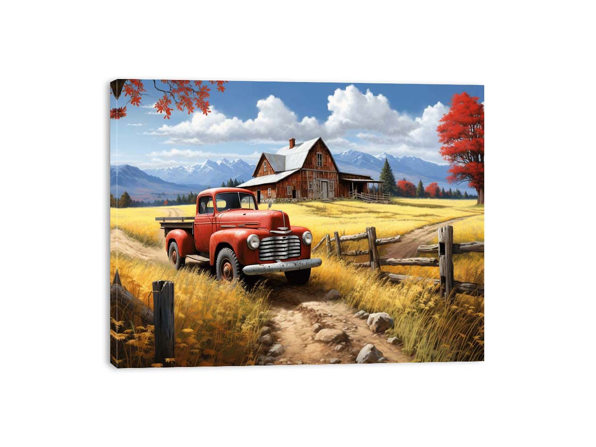 Country Side Artwork Painting Print-3