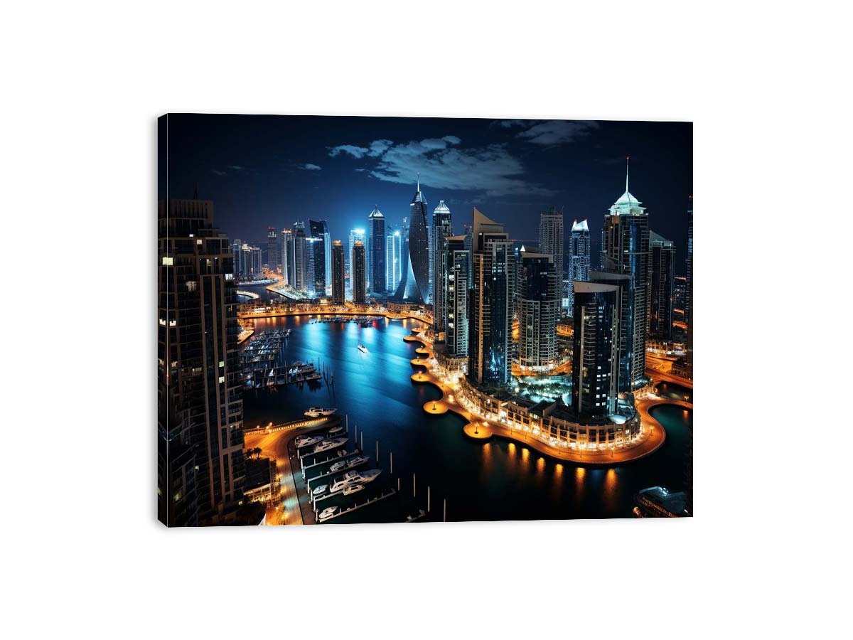 Dubai Artwork Canvas Art Print-3