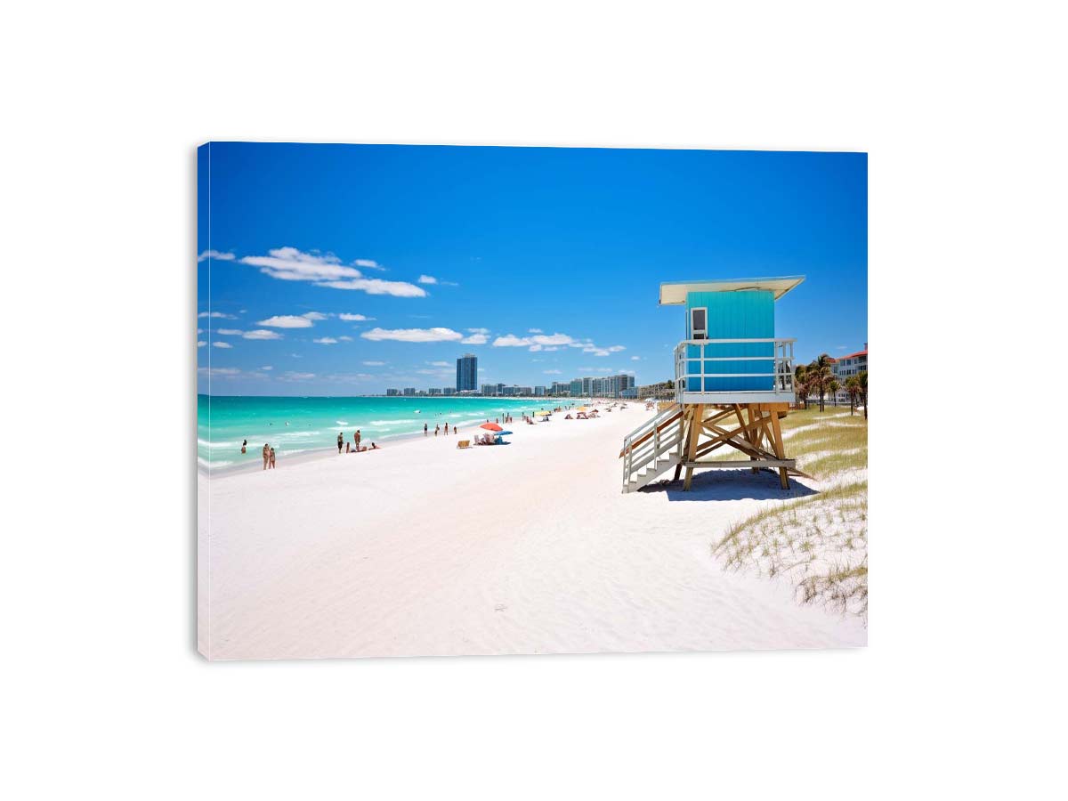 Florida Beach Art Canvas Photography painting-3