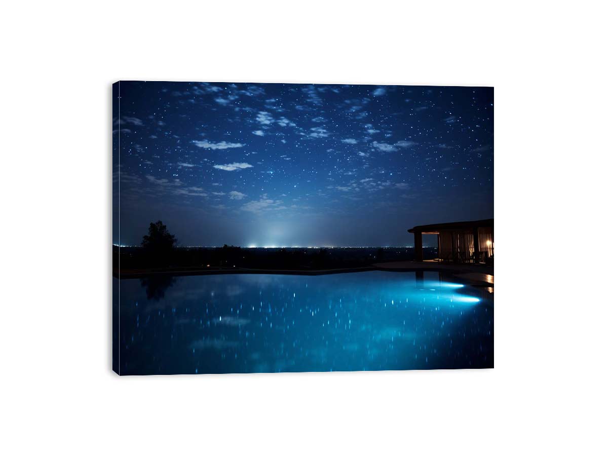 Dream House Galxy stars Artwork Canvas Art Print-3