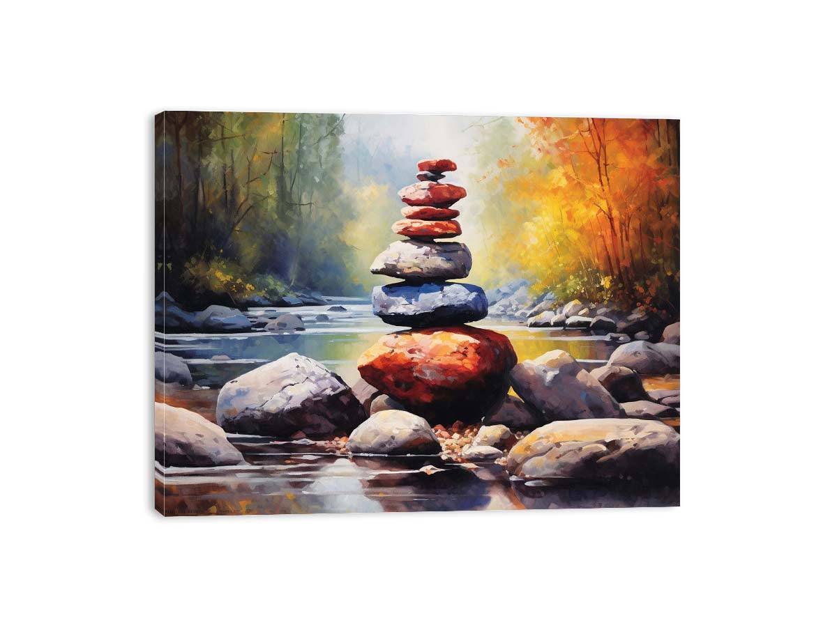 Stacking Stones Canvas Art Print-3