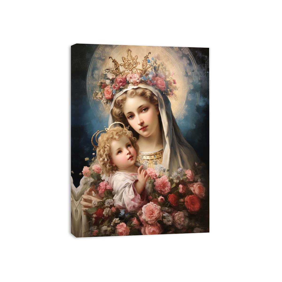 Beautiful Virgin Mary Artwork  Canvas Art Print-3