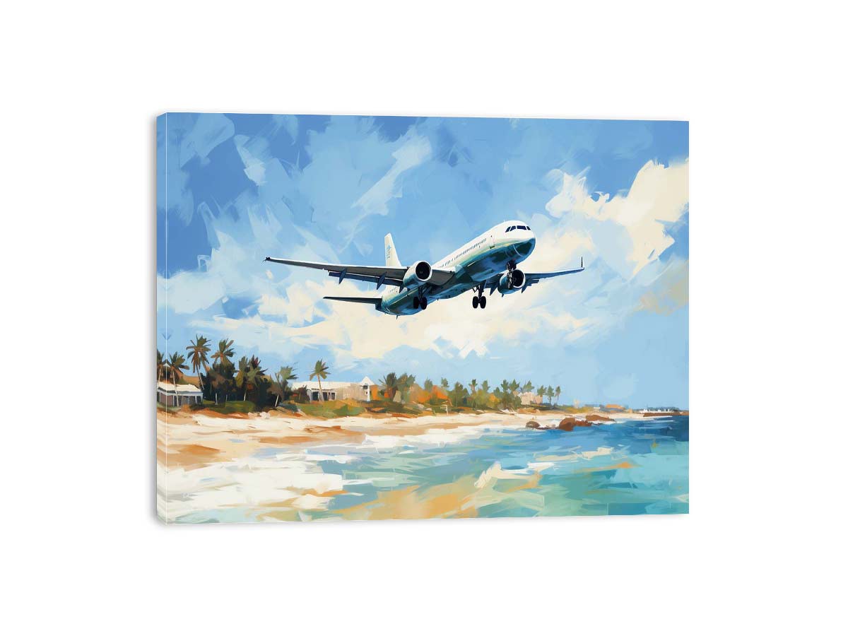 Airplane Art  Canvas Painting Print-3