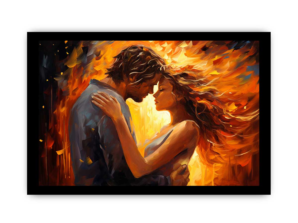 In Love Couple Art  Canvas  Painting Print-7