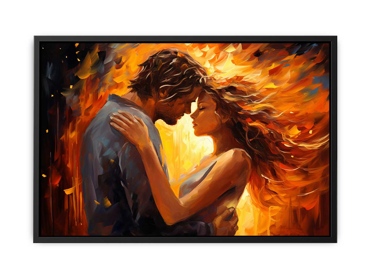 In Love Couple Art  Canvas  Painting Print-4