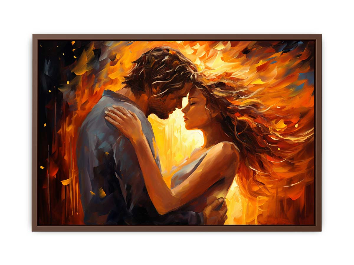 In Love Couple Art  Canvas  Painting Print-6