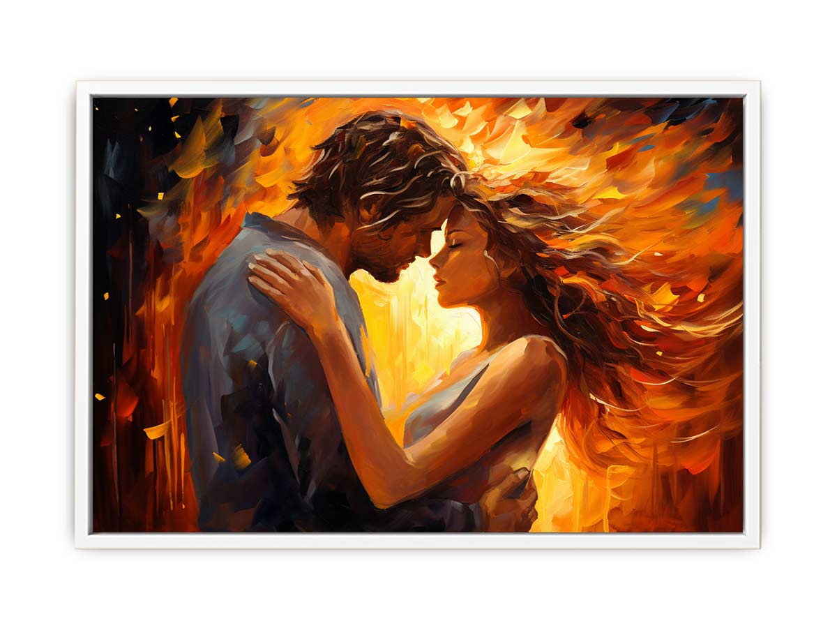 In Love Couple Art  Canvas  Painting Print-5