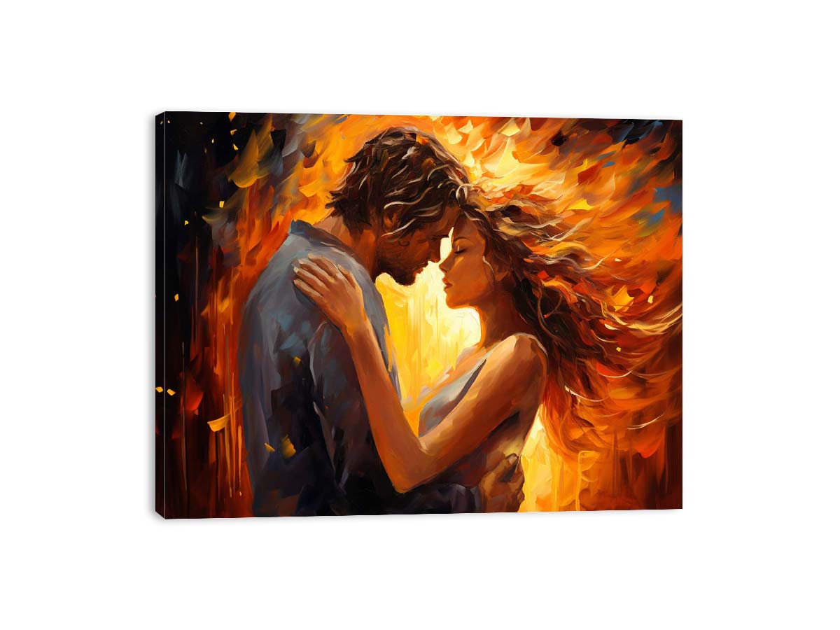 In Love Couple Art  Canvas  Painting Print-3