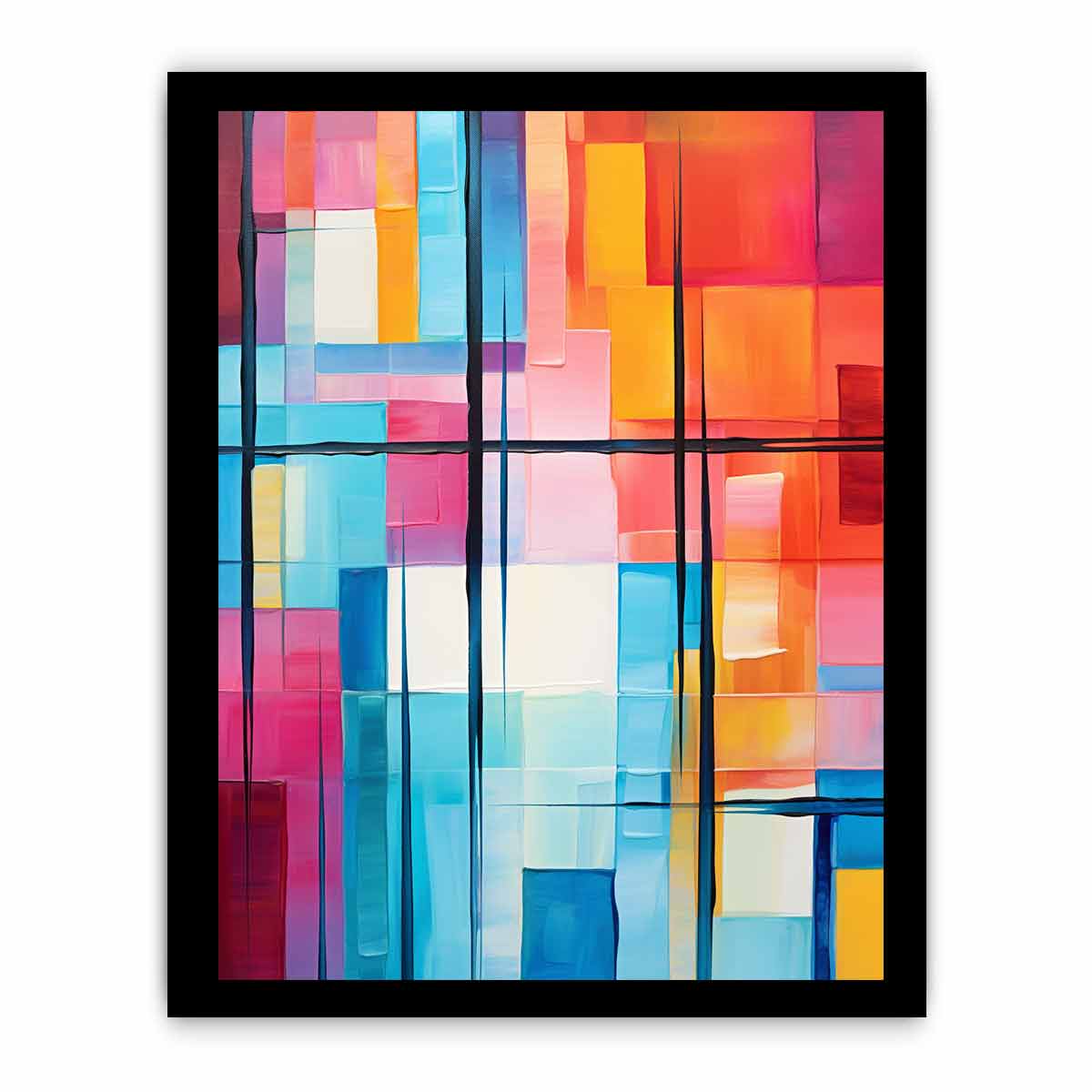 Modern Abstract Painting  Art Canvas Art Print-7