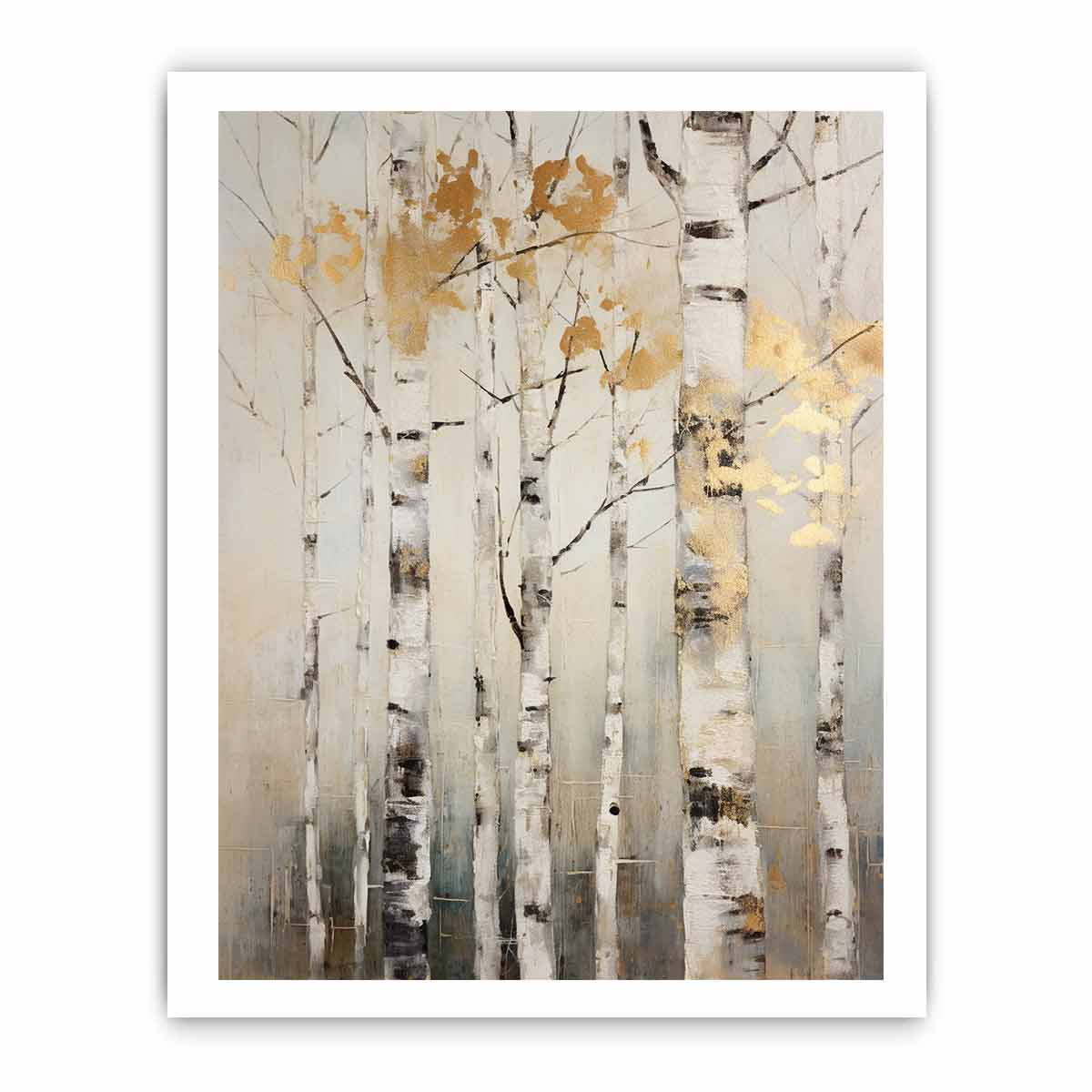 Birch Tree Art  Canvas Painitng Print-8