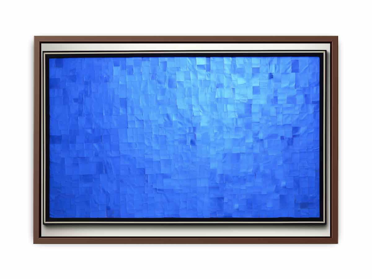 Blue Squares Painting on Canvas-6