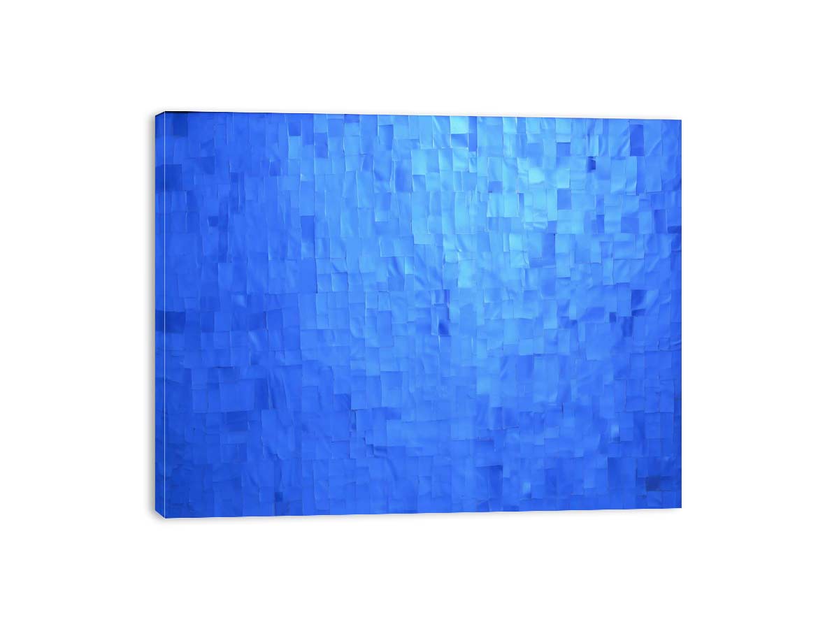 Blue Squares Painting on Canvas-3