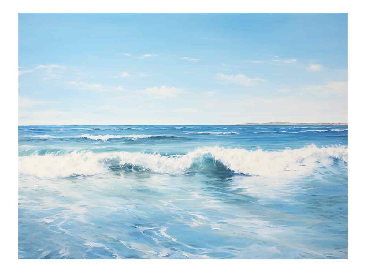 Calm Ocean  Canvas Painting  Print-0