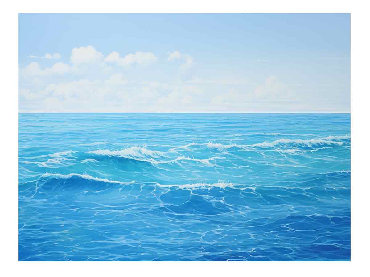 Calm Ocean  Canvas Art Print-0