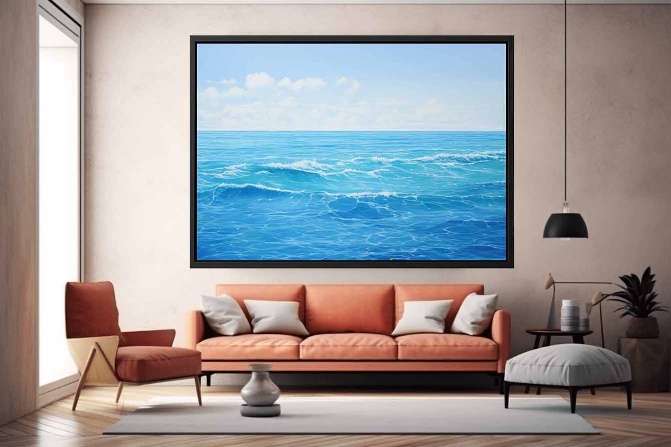 Calm Ocean  Canvas Art Print-1