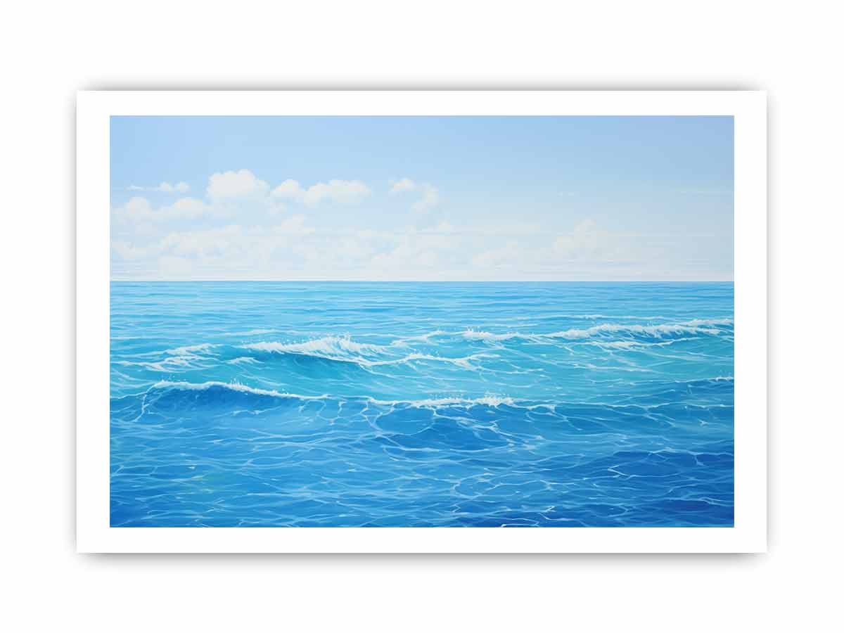 Calm Ocean  Canvas Art Print-8