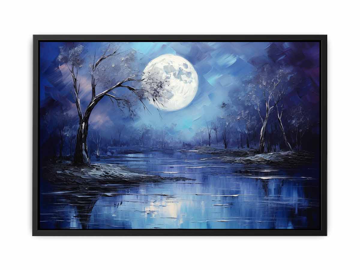 Moonlight Oil Painting & Canvas Art Print-4