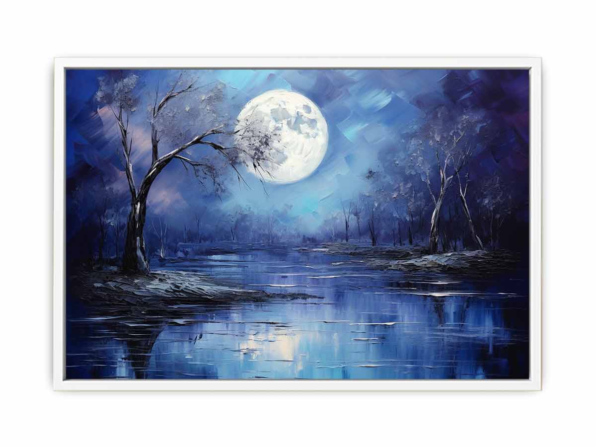 Moonlight Oil Painting & Canvas Art Print-5