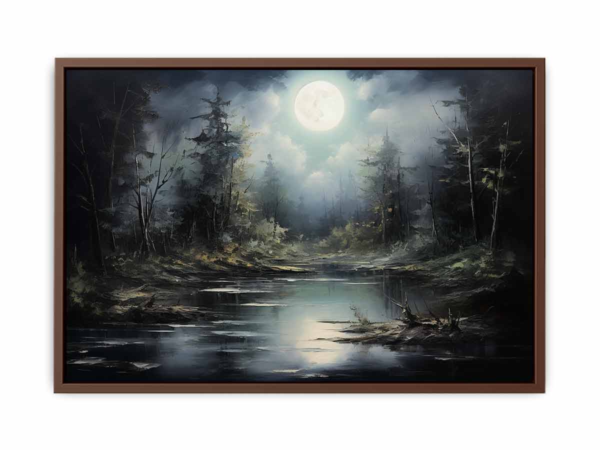 Moonlight  Landscape Canvas Painting & Print-6