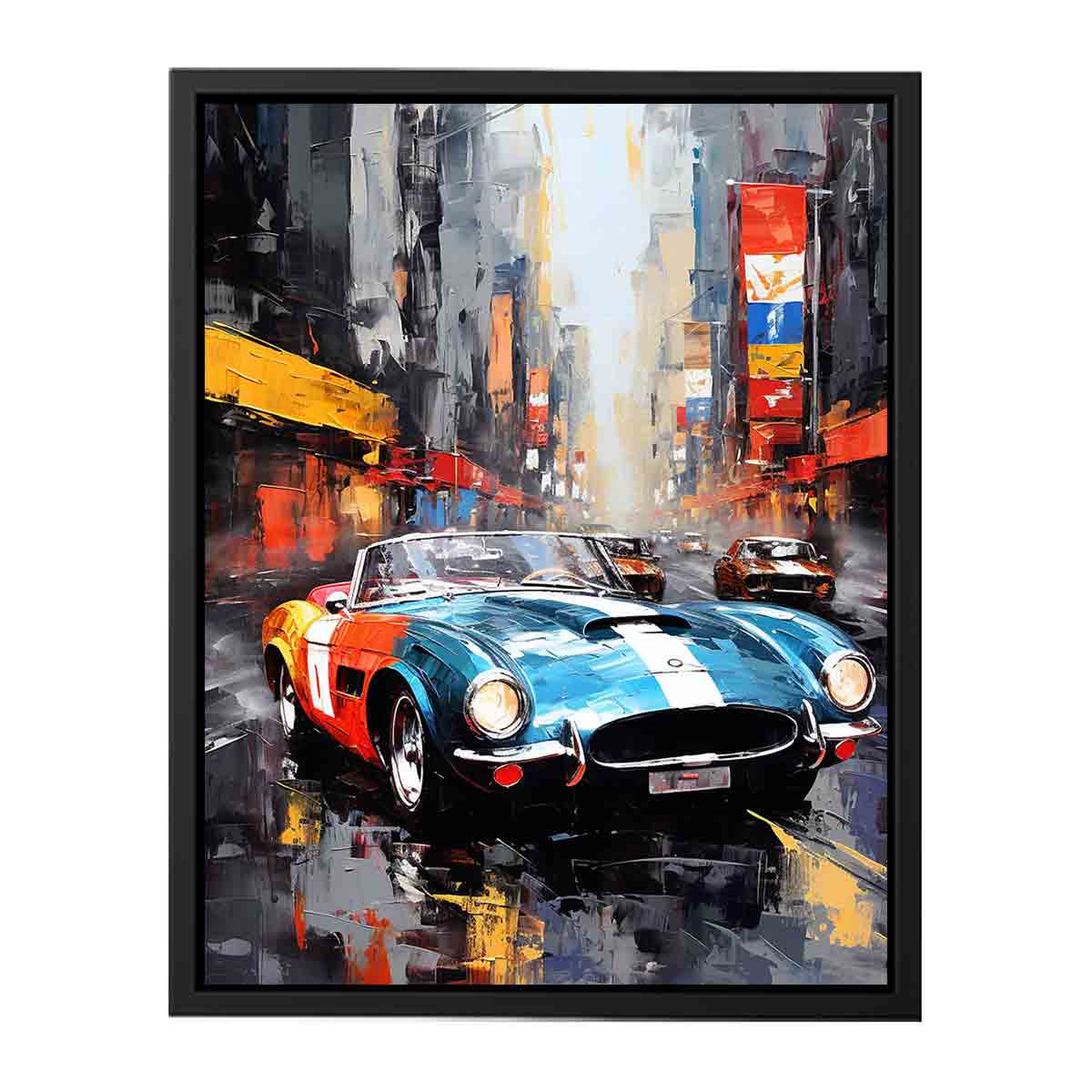 New York Street Car  Canvas Art Print-4