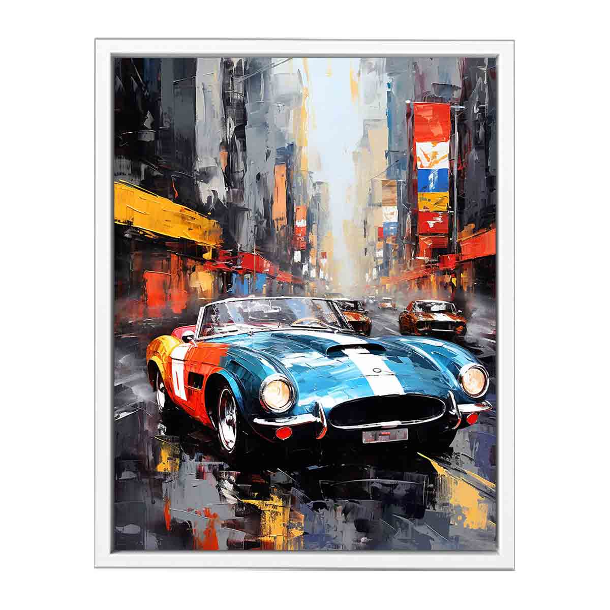 New York Street Car  Canvas Art Print-5